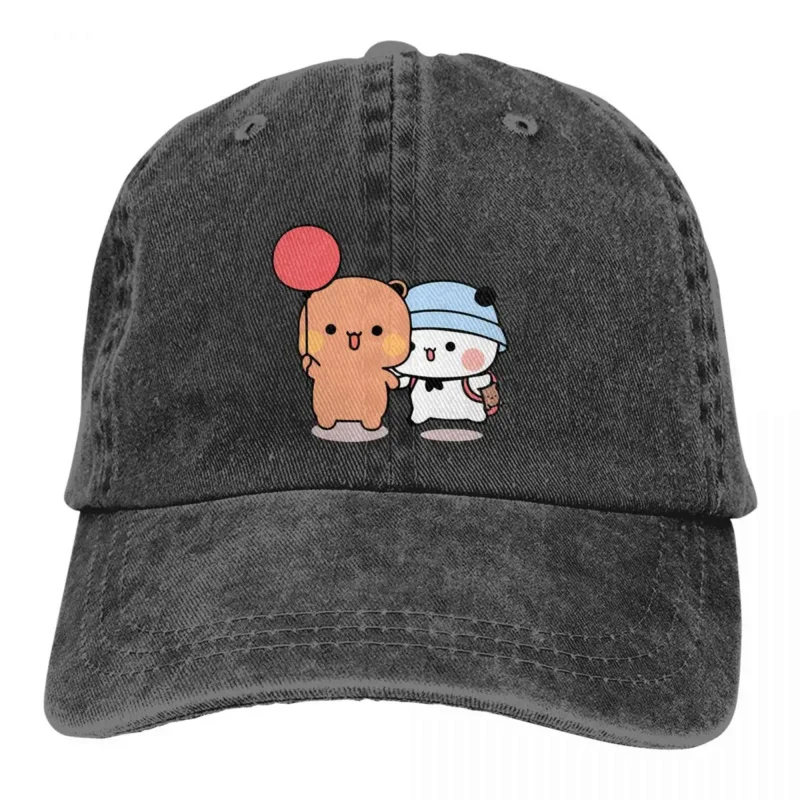 Pure Color Dad Hats Bear And Panda Balloon Women's Hat Sun Visor Baseball Caps Milk and Mocha Bubu Dudu Peaked Cap