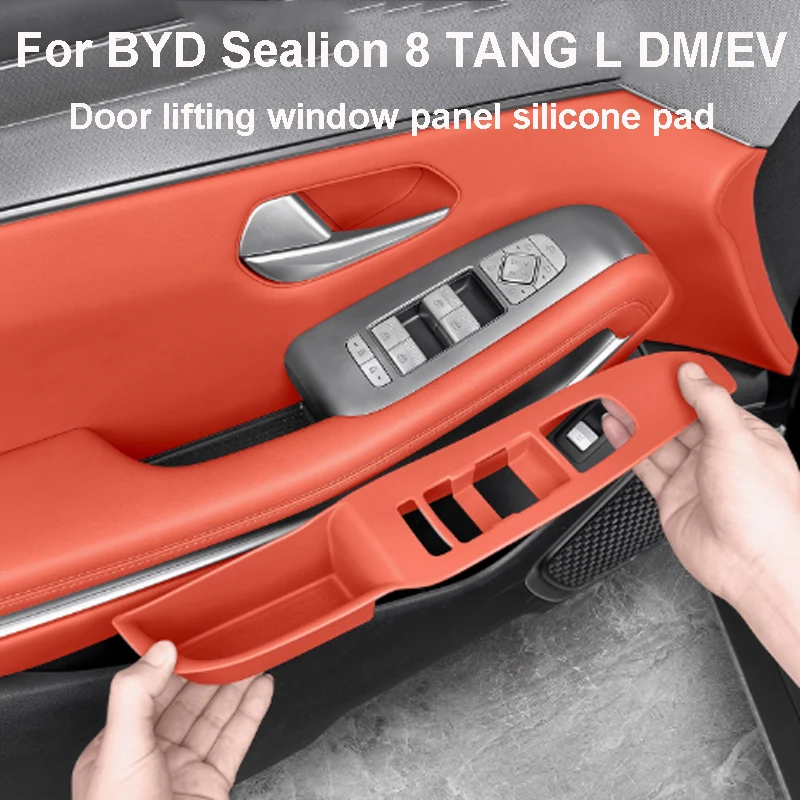 

For BYD Sealion 8 TANG L DM/EV 2025-2026 Door Lifting Window Panel Silicone Pad Storage Box Anti Scratch Protection Accessory
