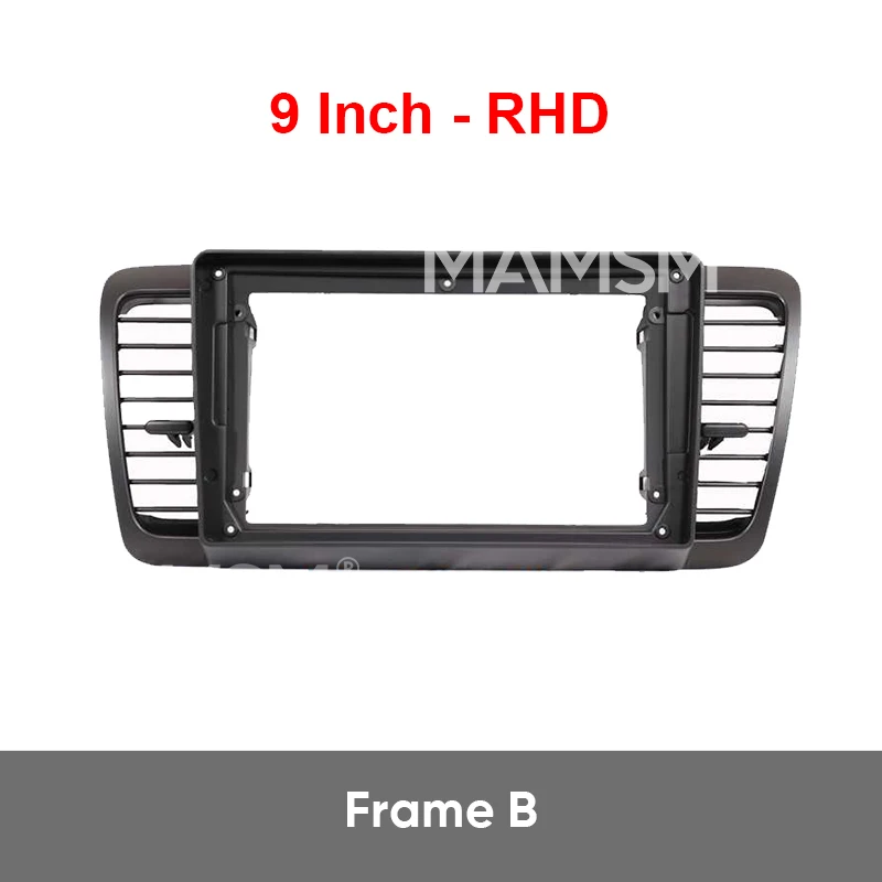 MAMSM For SUBARU LEGACY OUTBACK 2004-2009 9 inch Android GPS Mp5 Fascia Bezel Plate Trim Car Radio Frame Panel Cables Harness