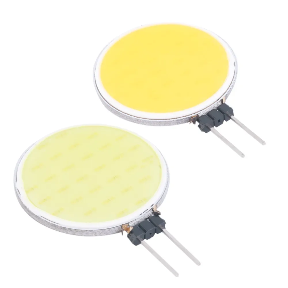 5 sztuk/partia G4 COB lampa LED światło Chip reflektor 1.5W DC12V zastępuje światło halogenowe czyste ciepłe białe oświetlenie dekoracyjne żarówki