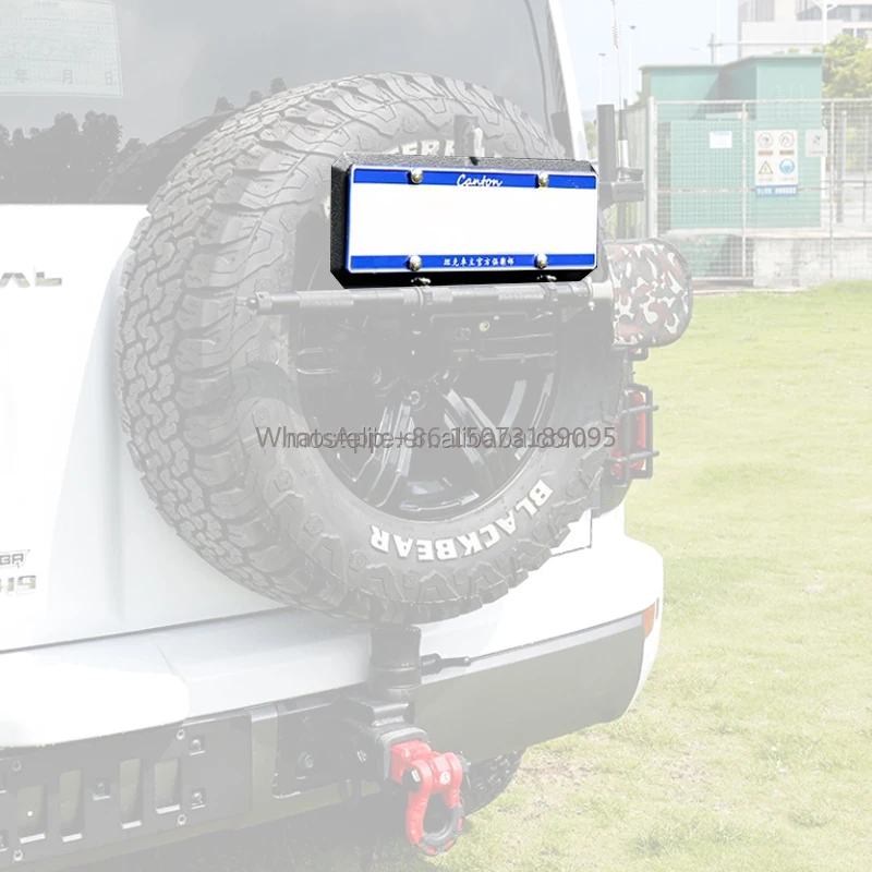 

High Quality Carbon Steel Multi-Function Flagpole Base License Plate Holder for Haval H9 Accessories 2025