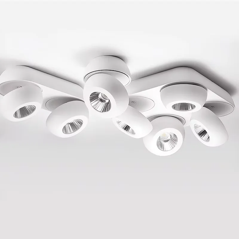 تصميم شمالي قابل للطي يدور 360 درجة °   LED النازل 10 واط 15 واط 20 واط 30 واط 40 واط COB LED مصباح السقف بقعة AC90-260V بقعة المطبخ
