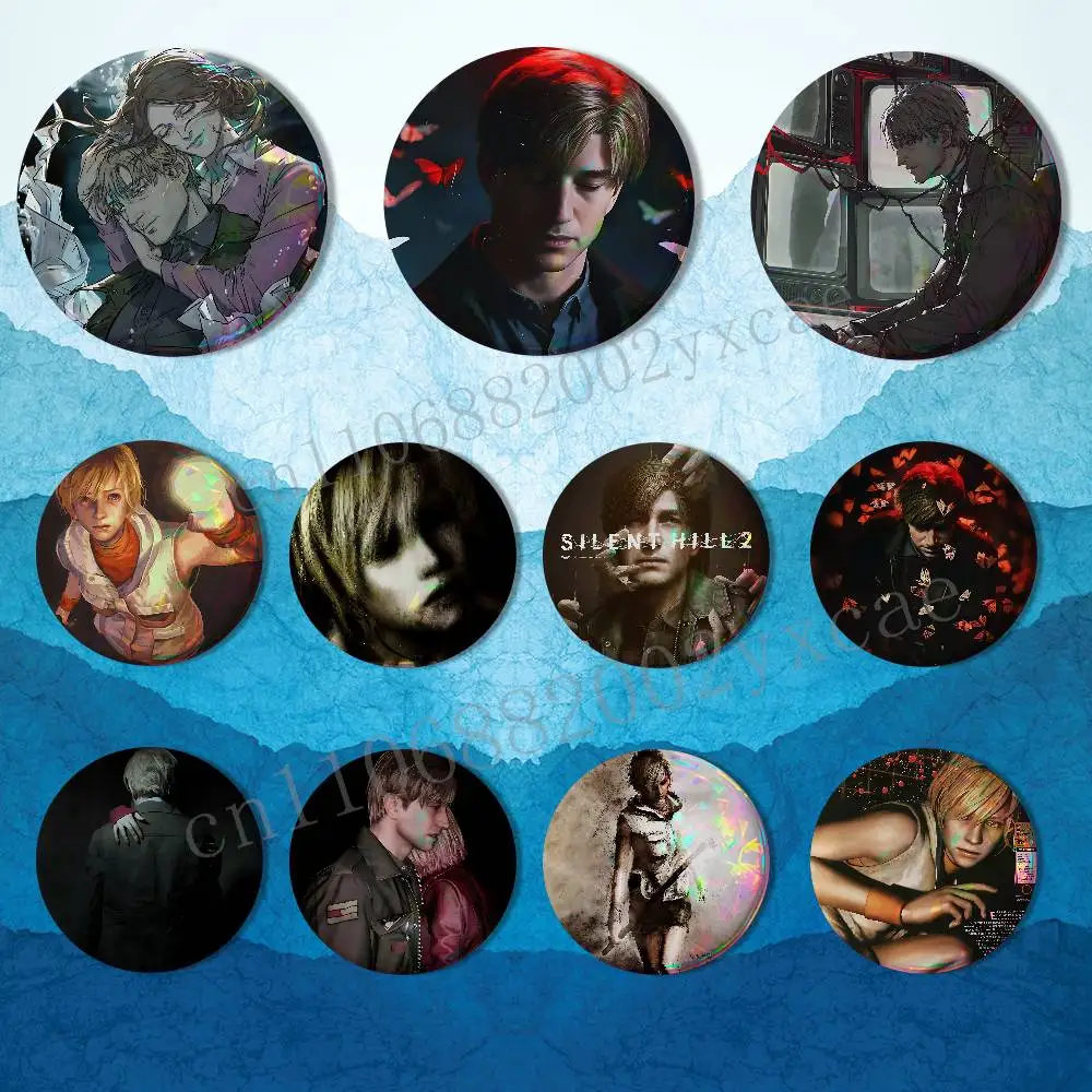 

Popular SILENT HILL 3 Badges Badges On Backpack Jacket Cartoon Round Brooches Acrylic Button Pins Collection Gifts