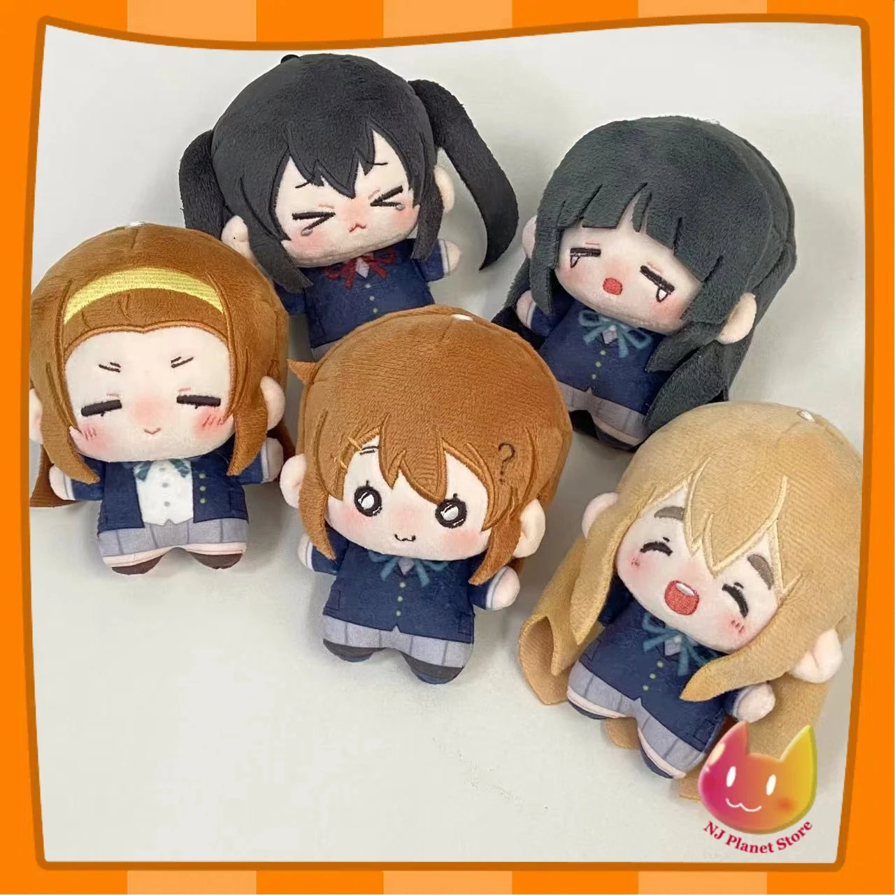 10 Cm Keychai Anime K-on! Hirasawa Yui Akiyama Mio Plush Doll Kawaii Tainaka Ritsu Keychain Pendant Valentine Birthday Gift Girl