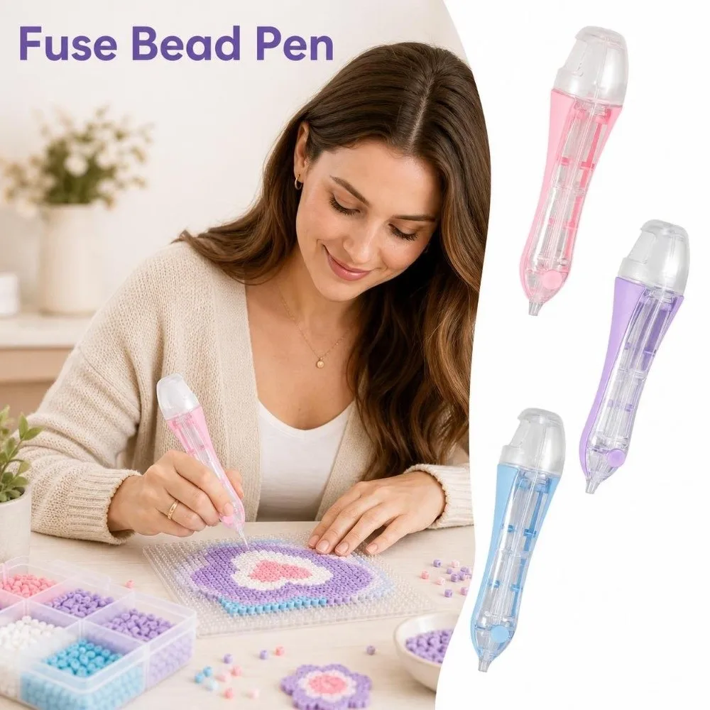Professional Automatic Fuse Bead Pen Efficient 2.6mm Tip Bead Placement Pen Ergonomic Jam-Free Bead Positioning Pen