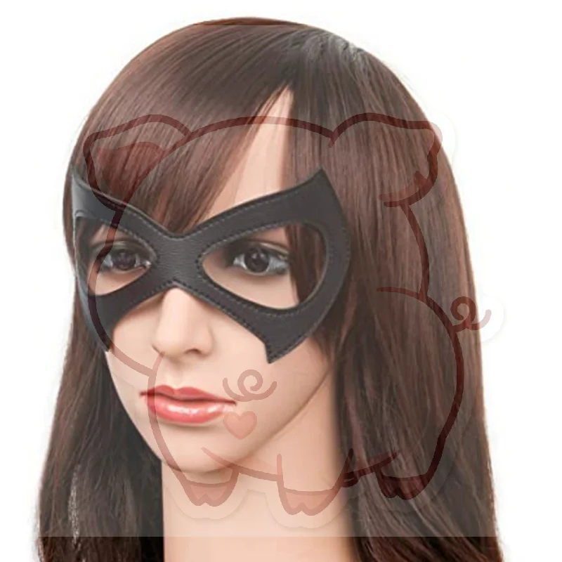 Cosplay Masks Costume Black Leather Eye Mask Cosplay Sexy Eye Mask Eyewear for Halloween Props
