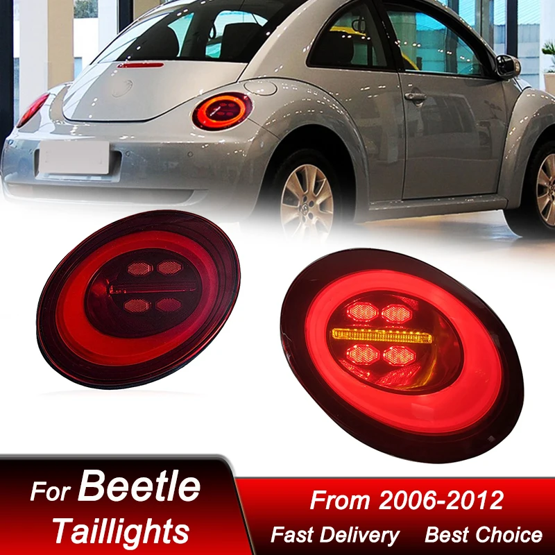 Hot Car led Tail Lights For Volkswagen VW Beetle 06-12 New style full LED Tail Lamp Dynamic Turn Signal Light Tail Lamp Assembly - view 5