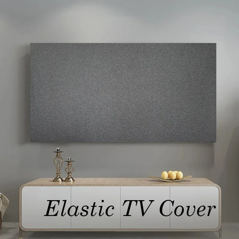 

Hot 55 Inch 65 Inch Stretch TV Cover Dustproof Cloth New LCD Wall Hanging Light Luxury Simple Cover Towel