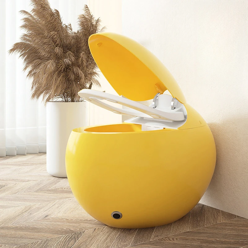 Smart toilet automatic sterilization egg-shaped small household integrated toilet remote control