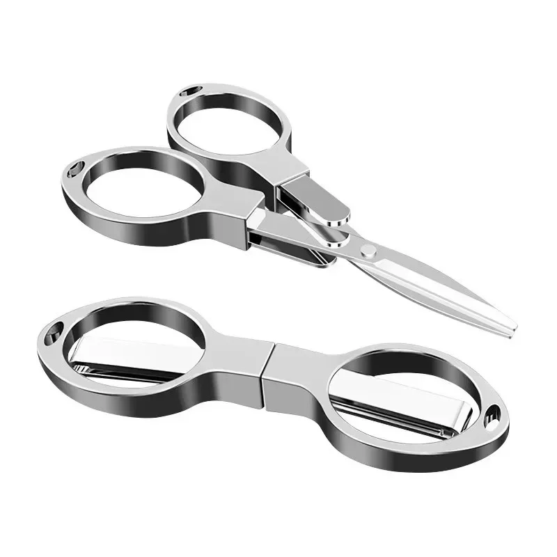 3pcs Portable Folding Scissors Carbon Steel  Line Cutting Tools Mini Hand Tool Supplies Multifunctional Needlework Scissors