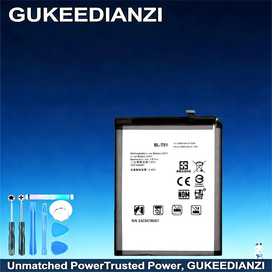 

Аккумулятор для мобильного телефона BL-T51 4000 мАч для LG K42 K52 K62 Plus K62+ LMK420 LM-K420 LM-K420H LM-K420E LM-K420Y