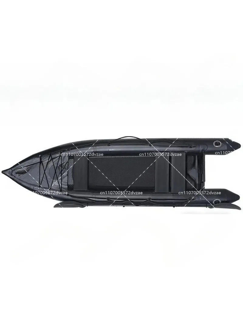 2-Person Lightweight Inflatable Fishing Kayak with Aluminum Oars And Pump Durable PVC Canoe for Lake And River Portable Watercra