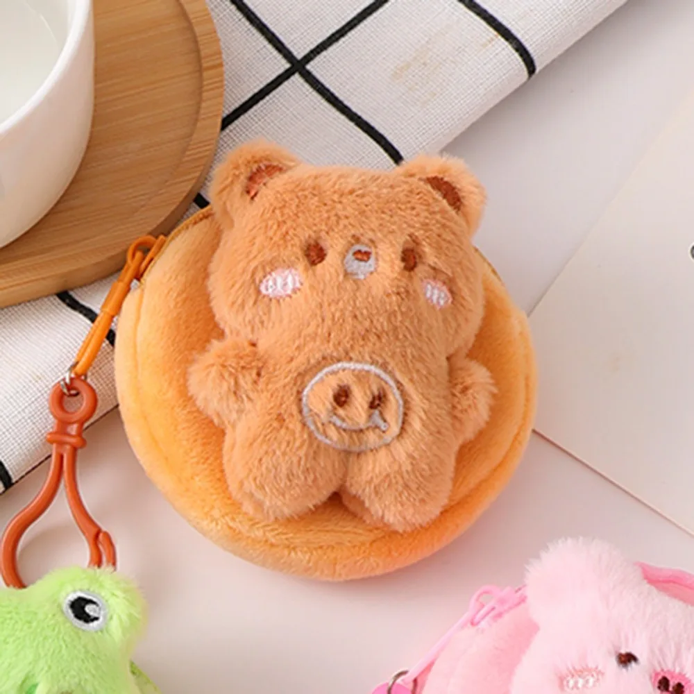 Headphone Bag Frog Plush Coin Purse Rabbit Doll Animal Coin Purse Cute Creative Cartoon Zero Wallet Women Girls