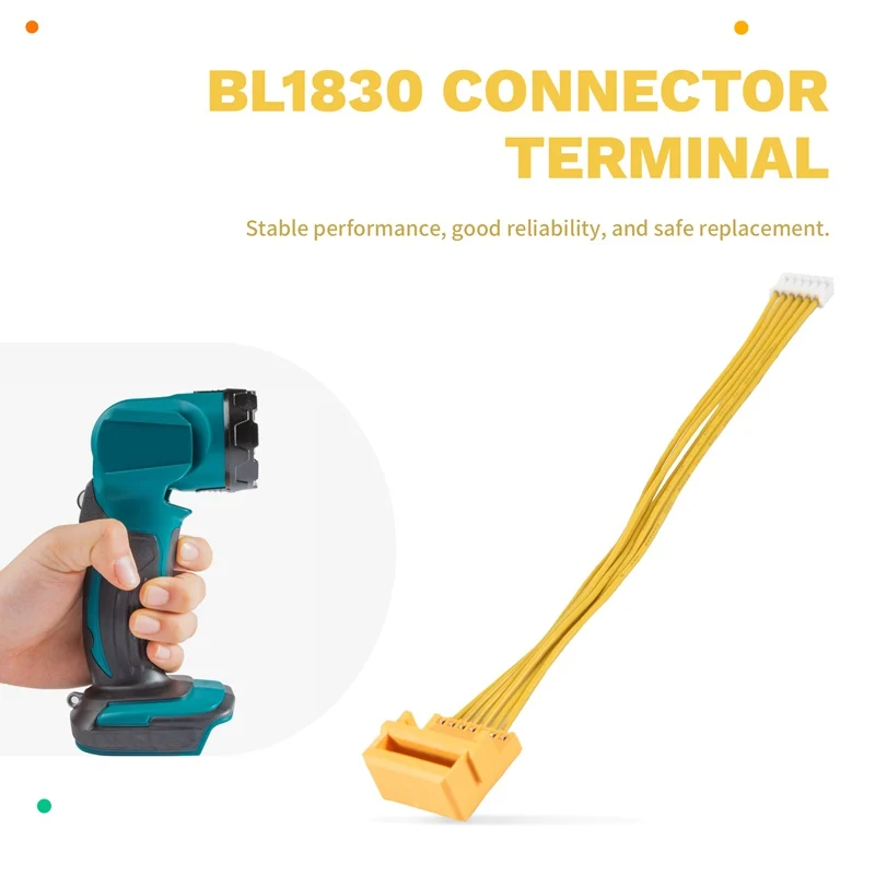 

Коннектор-терминал BL1830 для платы PCB литий-ионных аккумуляторов 14.4V 18V BL1815 BL1430 BL1415 BL1845 BL1460