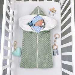 Autumn Winter Infant Baby Boy Girl Thicken Envelope Type Zipper Sleeping Bag Clothes Newborn Boy Girl Hold Blanket Sleeping Bag