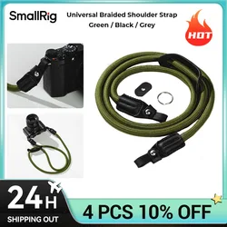 SmallRig Universal Braided Shoulder Strap Load 10 kg Comfort Durability Nylon Genuine Leather Camera Neck Strap for Sony Cameras