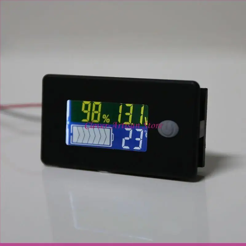 Moniteur batterie E06B 10-100V batterie numérique Capacité Testeur pourcentage Niveau tension Température Parige