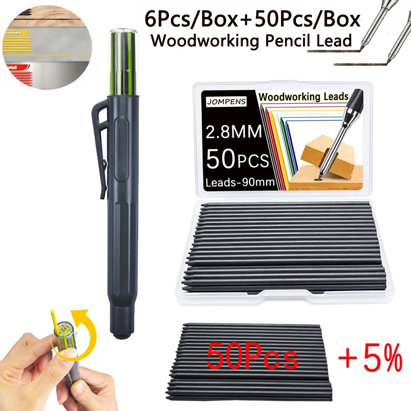 

Сменный наполнительный сердечник 2,8 мм, вращающиеся картриджи с сердечником, длинный свинец 12 см и 9 см, аксессуары для маркировки деревообрабатывающего карандаша