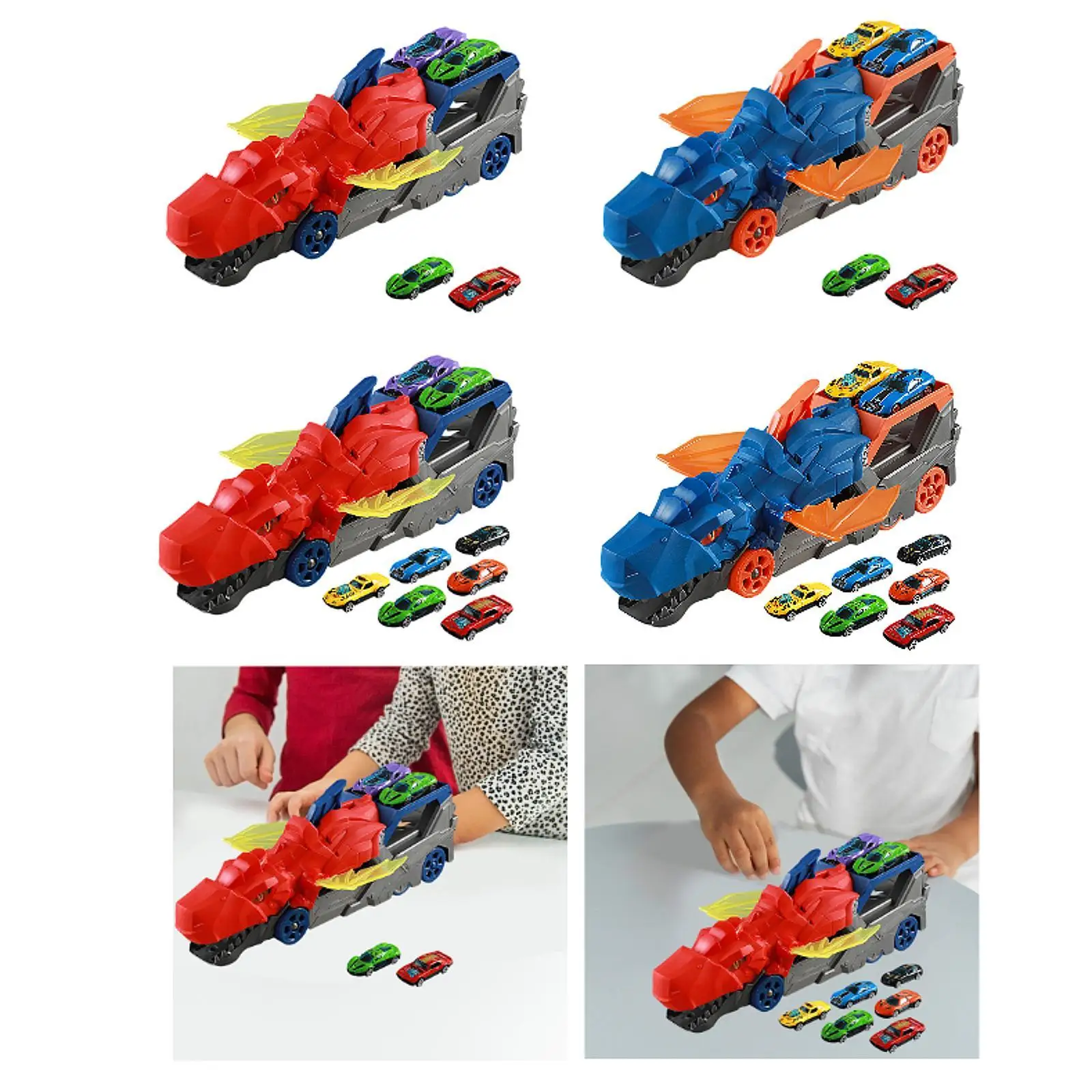 Dinosaur Transport Truck Toy Toddler Truck Toys for Birthday Gift Preschool