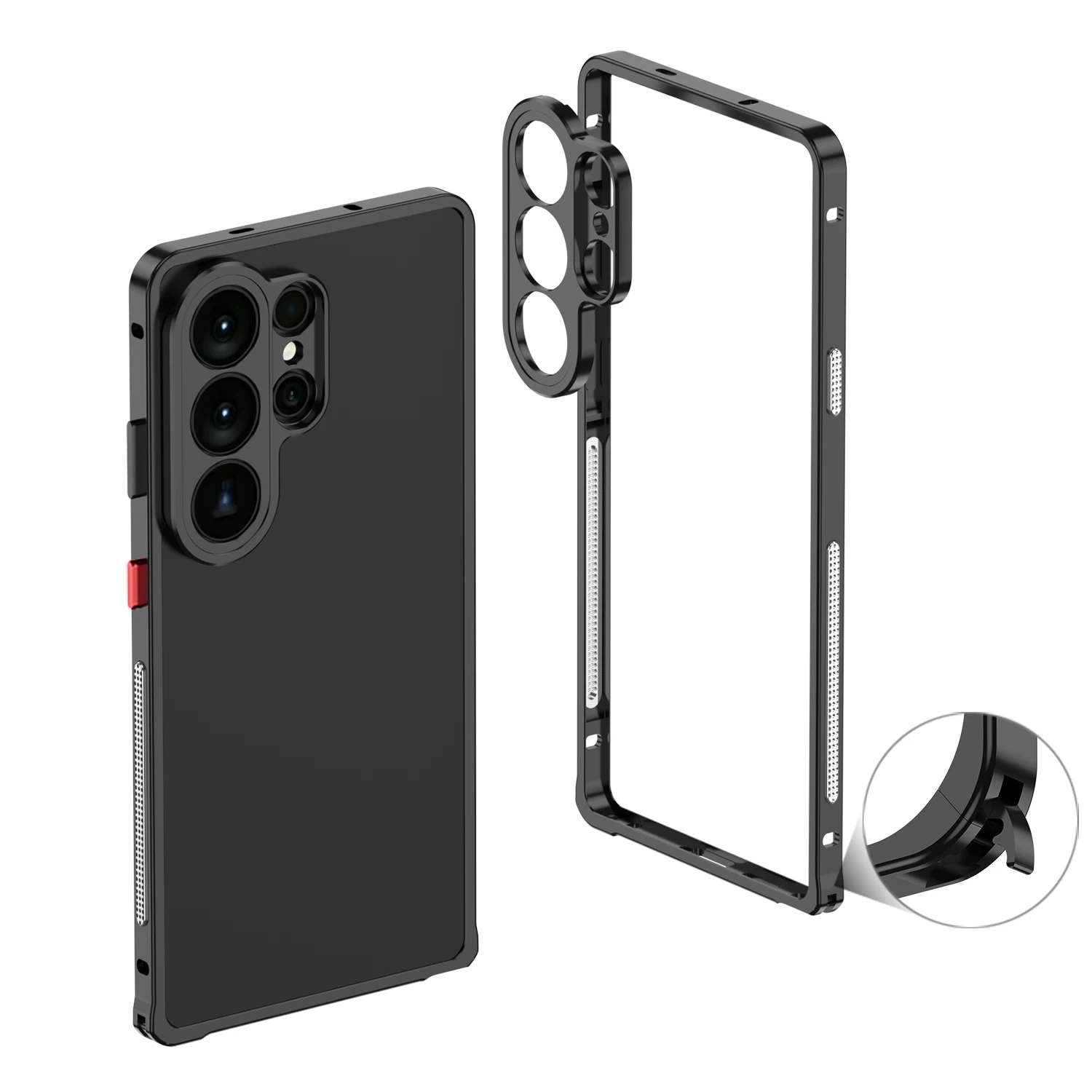 Aluminum Alloy Bumper Black Silver Case For Samsung Galaxy s26 Plus Ultra S26U Cooling Metal Frame Bumpers Casing Cover
