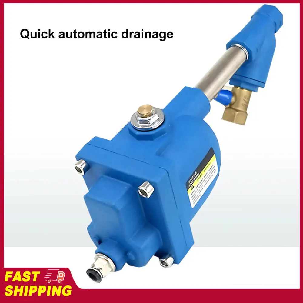 

WBK-20 Air Compressor DN15 Inlet DN10 Outlet Automatic Drainer Mass Flow Aluminum Alloy Pneumatic Drainage Valve for Gas Tank
