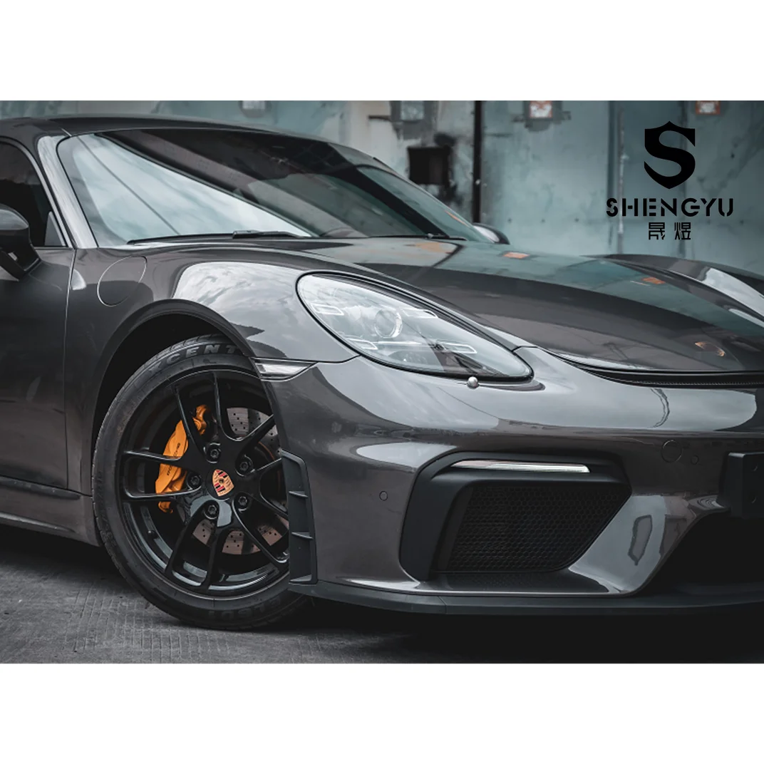 

High Quality Auto Body Systems for Porsche Cayman 718 982 16-21 to GTS Front Bumper Front Rear Lip Tail Pipes Spoiler Taillamp