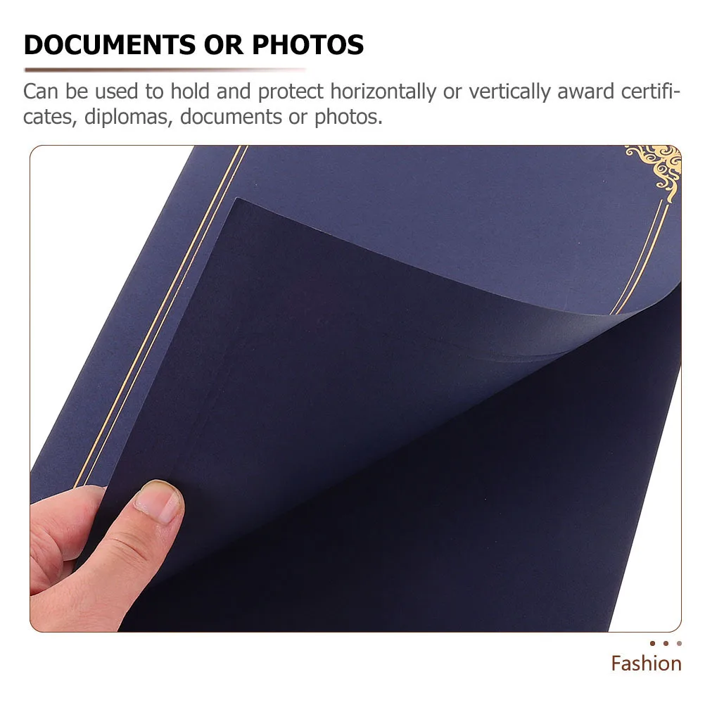 

5Pcs Classic Design Paper Certificate Holders for Graduation Diplomas Awards Protection Certificate Holders Diploma Holder