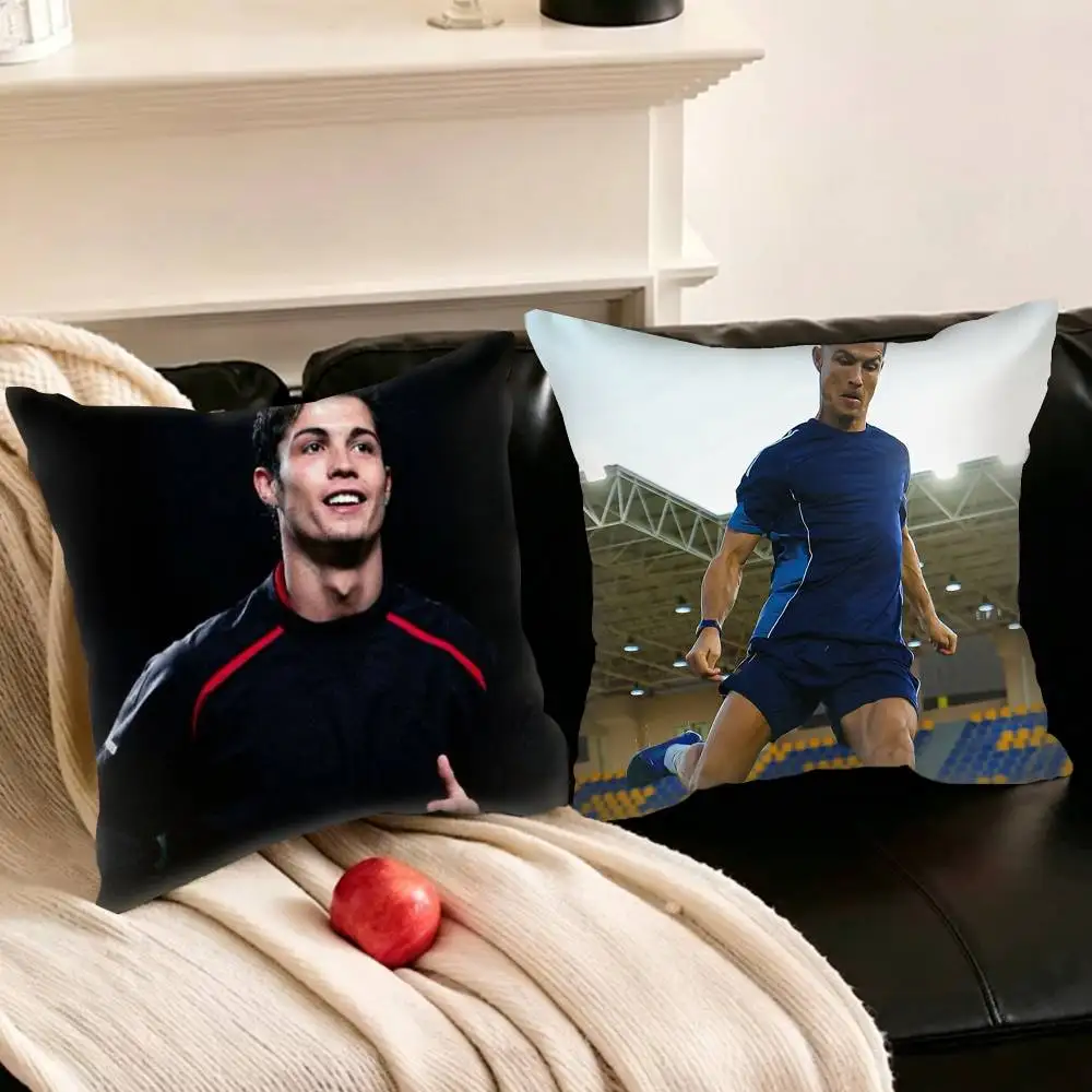 

C-Cristiano-O R-Ronaldo-O Pillowcase for Sofa Room Office Decor Printing Protector Cushion Cover Valentine gift Custom