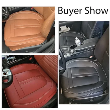 1件裝納帕真皮汽車座椅套,防滑全包覆式駕駛座座椅保護墊,前底部汽車座椅坐墊套 10 最佳銷售 2005年豐田卡羅拉座椅套 - №2