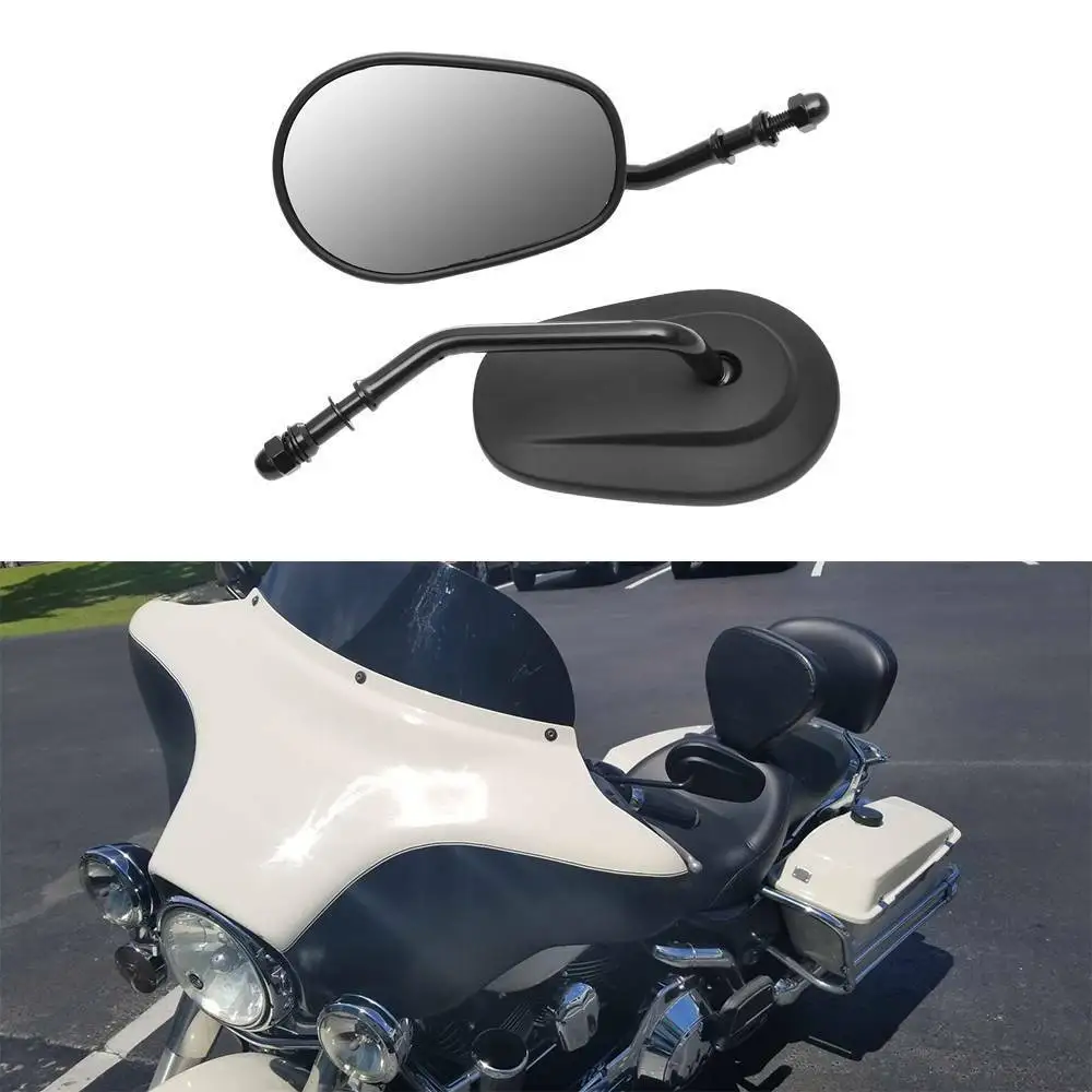 

Long Stem Black Motorcycle Rear View Side Mirrors For Harley Sportster 1200 883