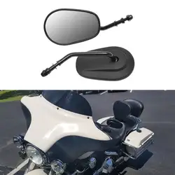 Long Stem Black Motorcycle Rear View Side Mirrors For Harley Sportster 1200 883