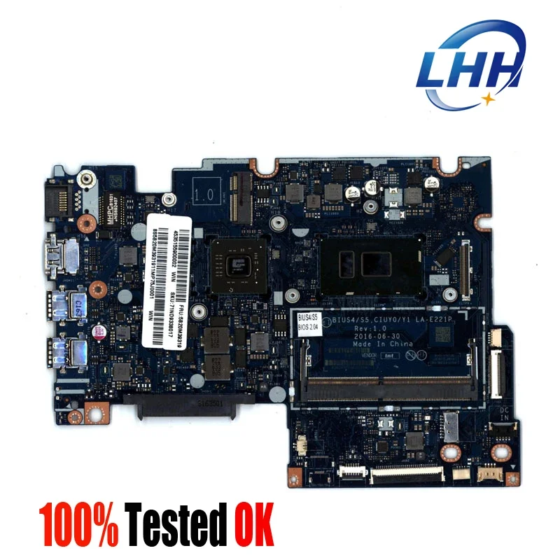 For Lenovo YOGA 510S-14IKB LA-E221P Laptop Motherboard with I5-7200 CPU DIS 100% Tested Work