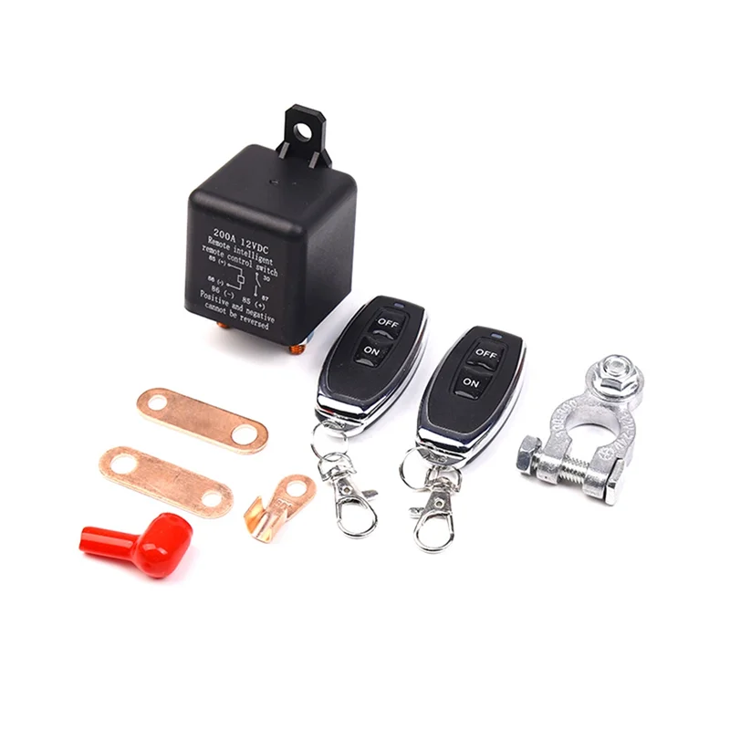 

Remote Control 12V 200A Battery Disconnect Switch, Wireless Type4 Battery Disconnect Switch