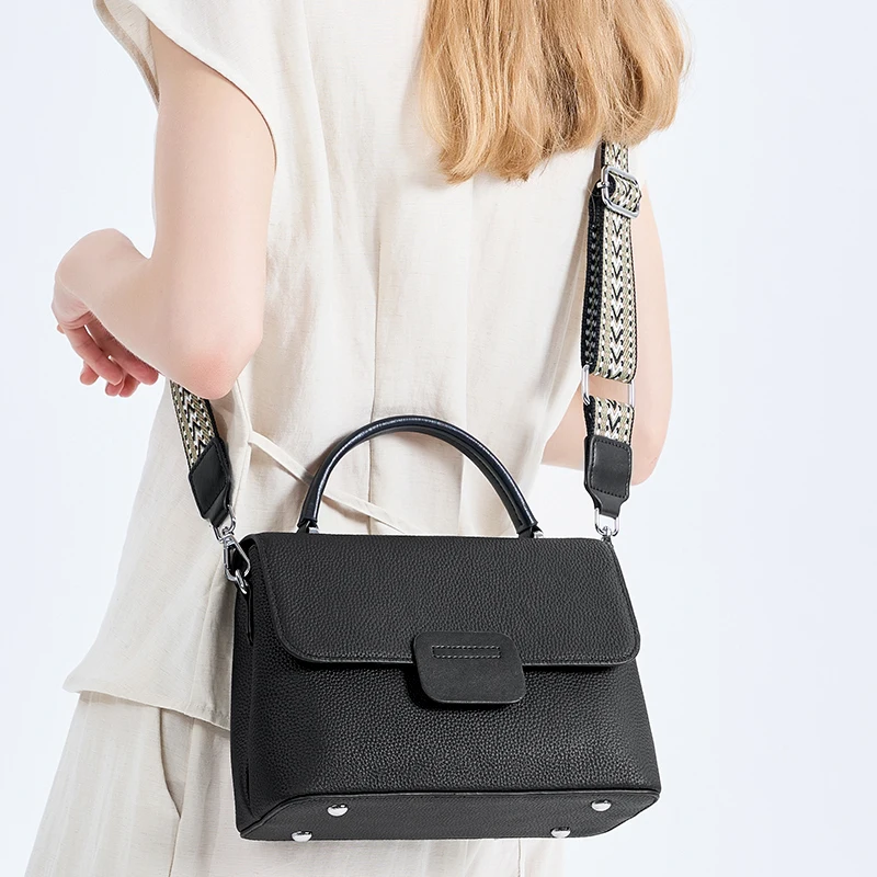 

Women’s Cow Leather Shoulder Bag Ladies Soft Cowhide Luxury Designer Underarm Bags Female Fashion Retro Commuting Handbags Lady