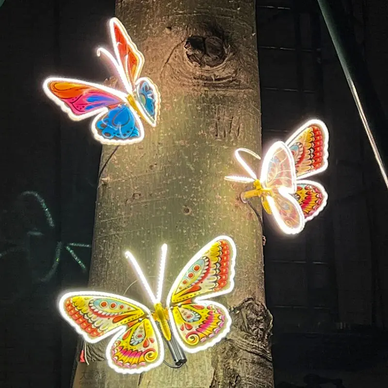 

Christmas Outdoor Decorative Luminous Butterfly Lights - Garden Lights, Waterproof Dynamic Insect Lights, Butterfly-Shaped Decor