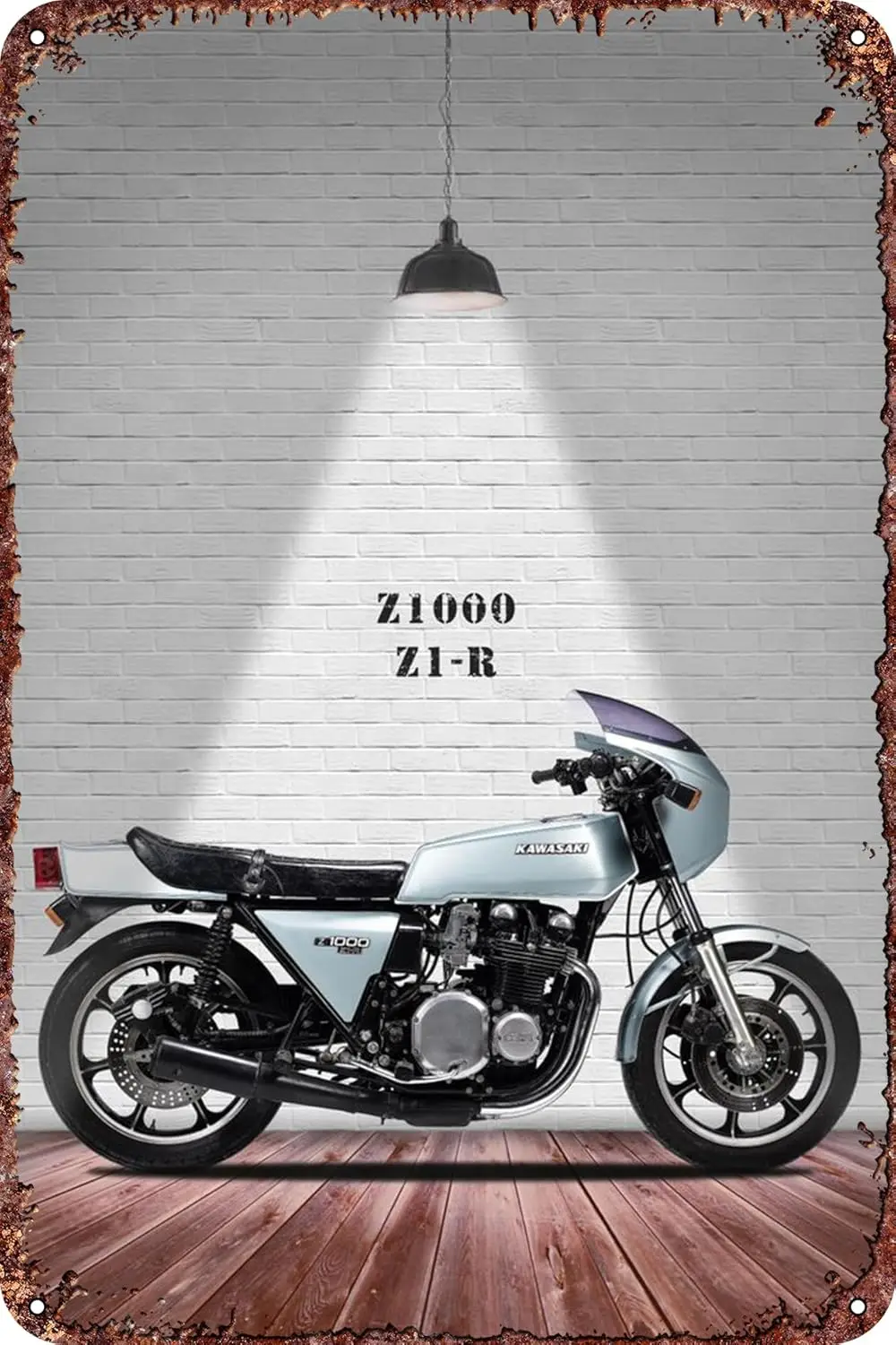 The Z1000 Z1R Motorcycle Metal tin signs, art poster signs, vintage metal signs, bar, garage, cafe, bar Dominic Wall Decora sign