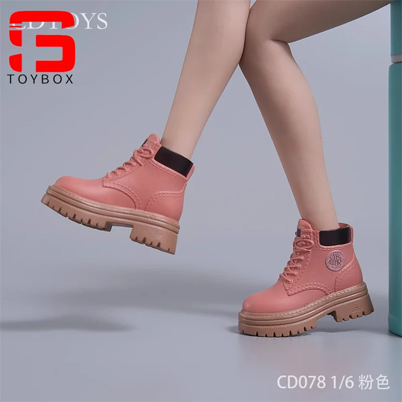 รองเท้าเดินป่าแบบแข็ง รุ่น cdtoys cd078 cd079 ขนาด 1/6 1/12 สำหรับฟิกเกอร์ทหารหญิงขนาด 12 นิ้ว และ 6 นิ้ว