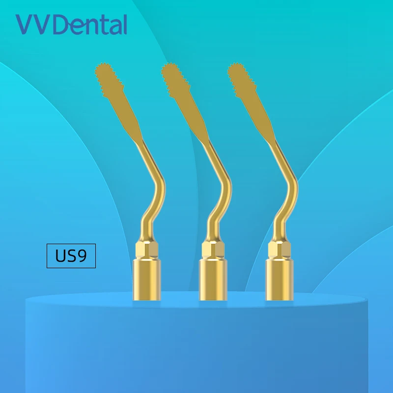 VV Dental 1/3 pcs US9 Piezo Surgery Tip for MECTRON PIEZOSURGERY Cutter Bone Tools Compatiable with Woodpecker/Mectron/NSK