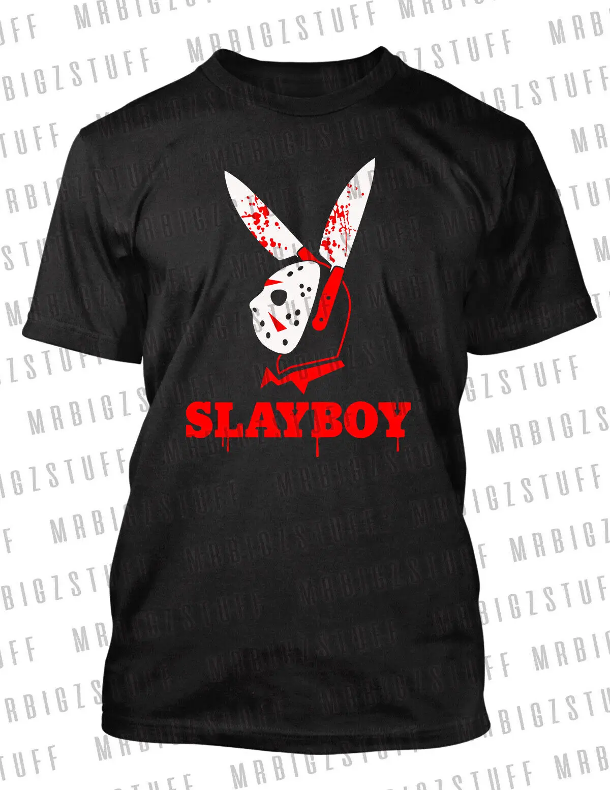 

Mens Halloween Night Horror Tee Shirt Slay Boy Graphic Movie Classic T Big Tall