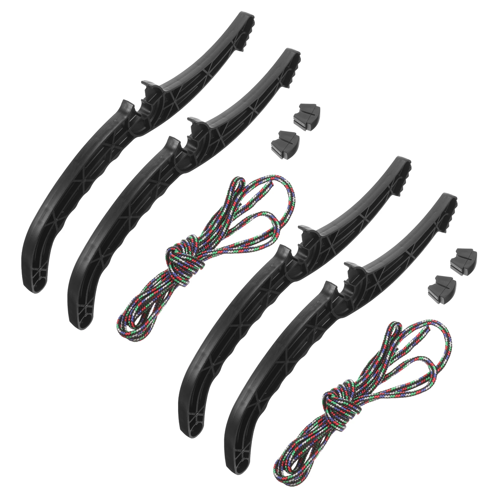 

2 Sets Plastic Brake Handle For Ski Board Sled Outdoor Anti-Slip Snowboard Brake Lever Replacement Part Sled Handle Carry Level