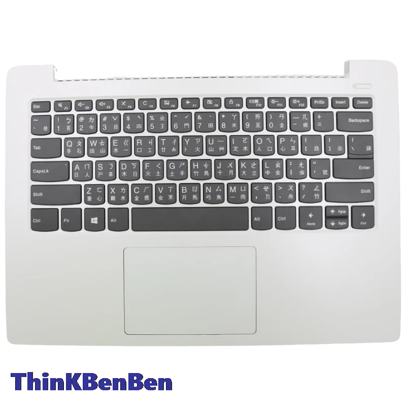 TW Traditional White Keyboard Upper Case Palmrest Shell Cover For Lenovo Ideapad 330S 14 14IKB 14AST 5CB0R07690