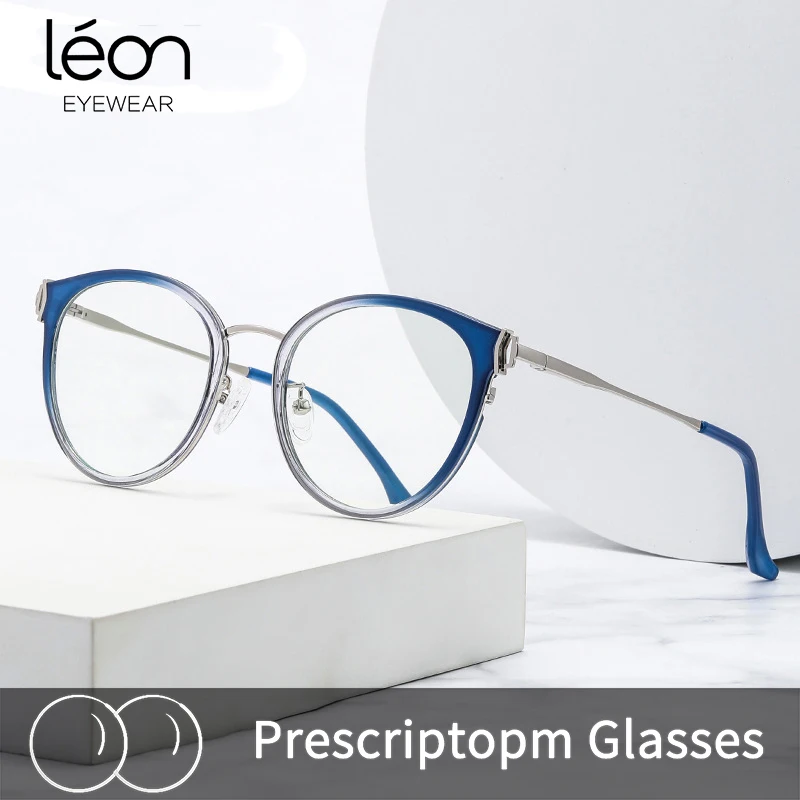 

Fashion Optical Eyeglasses Metal Legs and Acetate Rim Spectacle for Women Prescription Myopia Hyperopia Astigmatism Multifocal