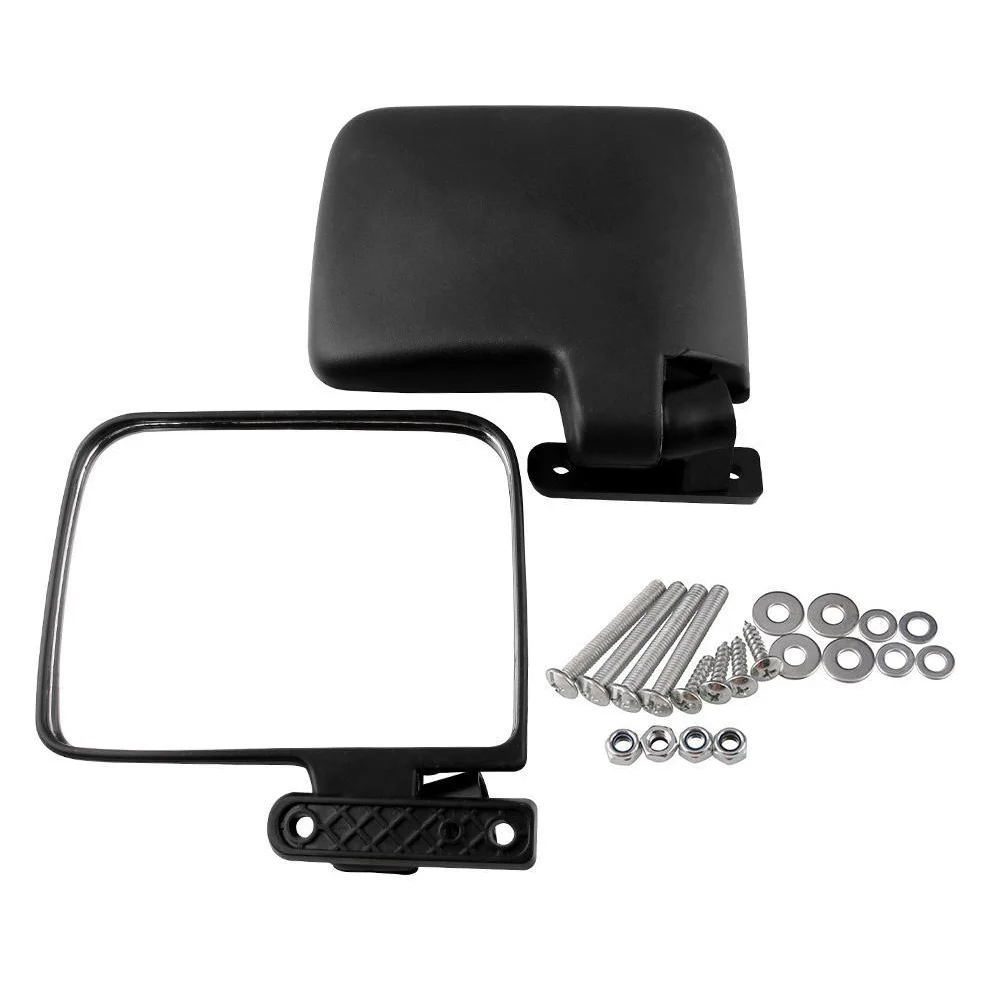 

1Set Side Mirrors for Golf Cart Rear View Mirror Replacement Easy Install Wide Angle View Club Car Compatible Golf Cart Mirrors