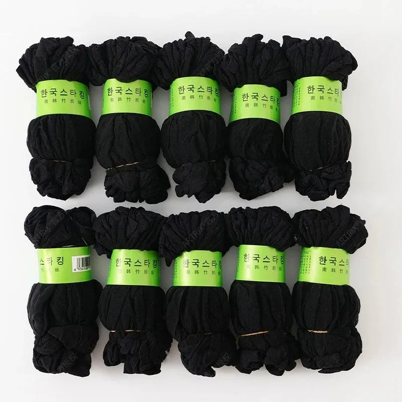 10pairs-50Pairs Transparante Zomer Sokken Ultradunne Vrouwen Nylon Dames Vrouwelijke Korte Enkel Meias Elastische Kristal Lente Zijde sox