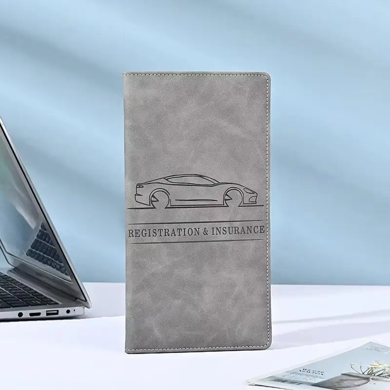 1 Stück Fahrzeug-Handschuhfach, Kfz-Zulassungs- und Versicherungskartenhalter mit Magnetverschluss, Auto-Organizer für Dokumente, Karten, Führerschein – Detail 10