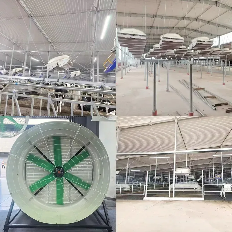 Large Wall Mounted Electric Livestock Exhaust Fan Cooling System for Dairy and Chicken Farms