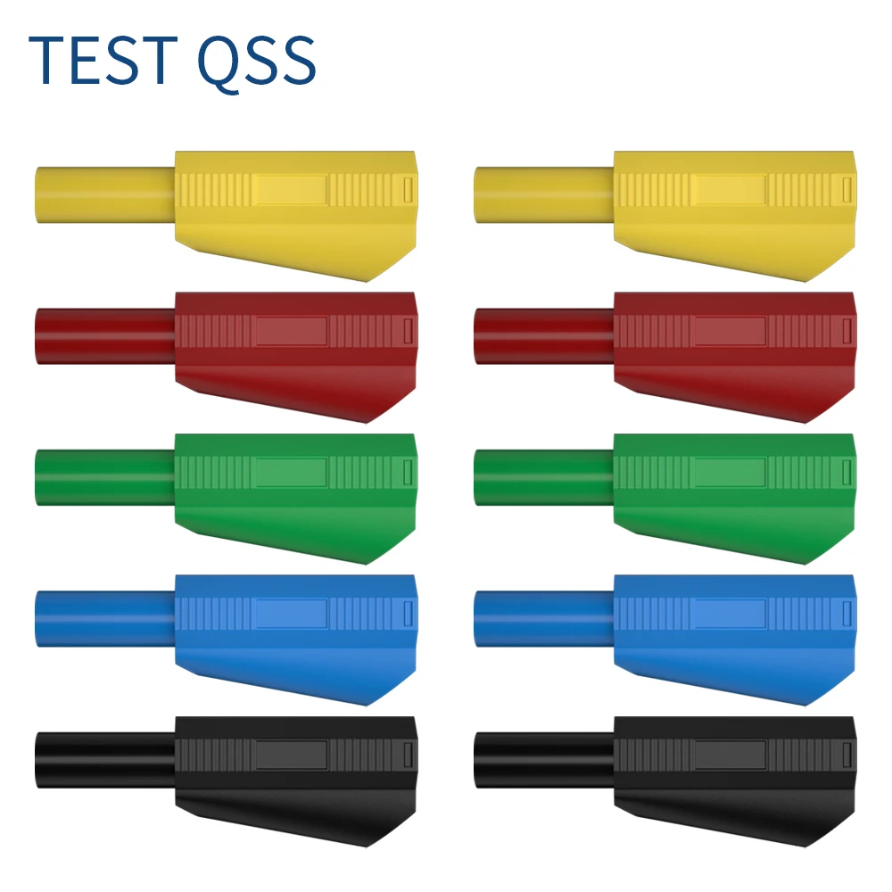 QSS 10 sztuk 4MM wtyczka bananowa bezpieczeństwa płaszcza kosz druciany złącze lutowane DIY narzędzia elektryczne Q.10042