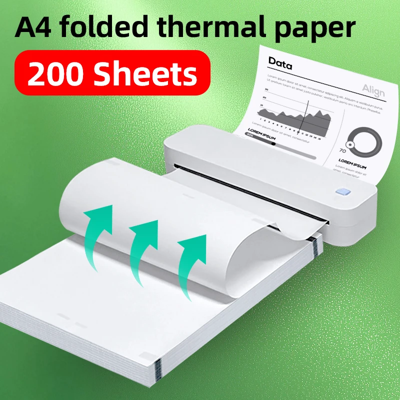 A4thermalfoldingprintingpaper,200sheets,width210millimeters,length298millimeters,suitableforportableprinters-AliExpress21