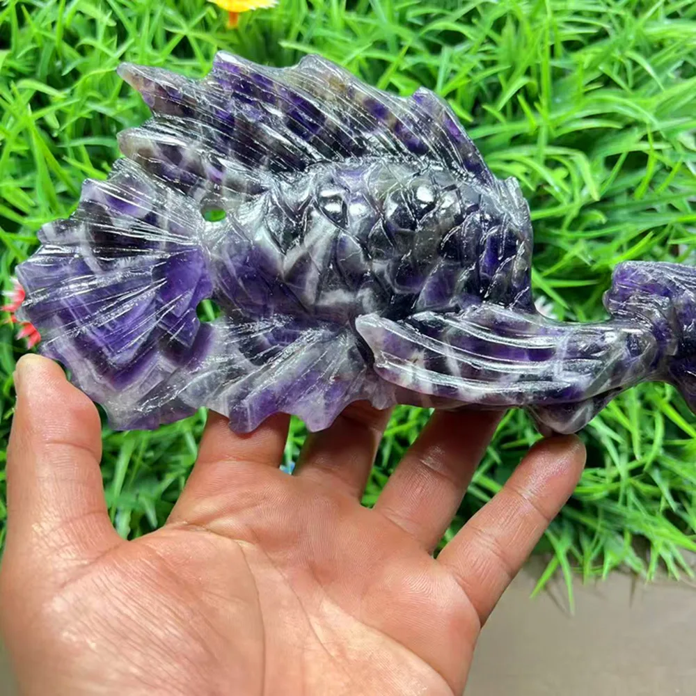Natural quartz crystal carved mermaid specimen. Unique home decoration item. Collectible art piece. Spiritual figurine. Gift