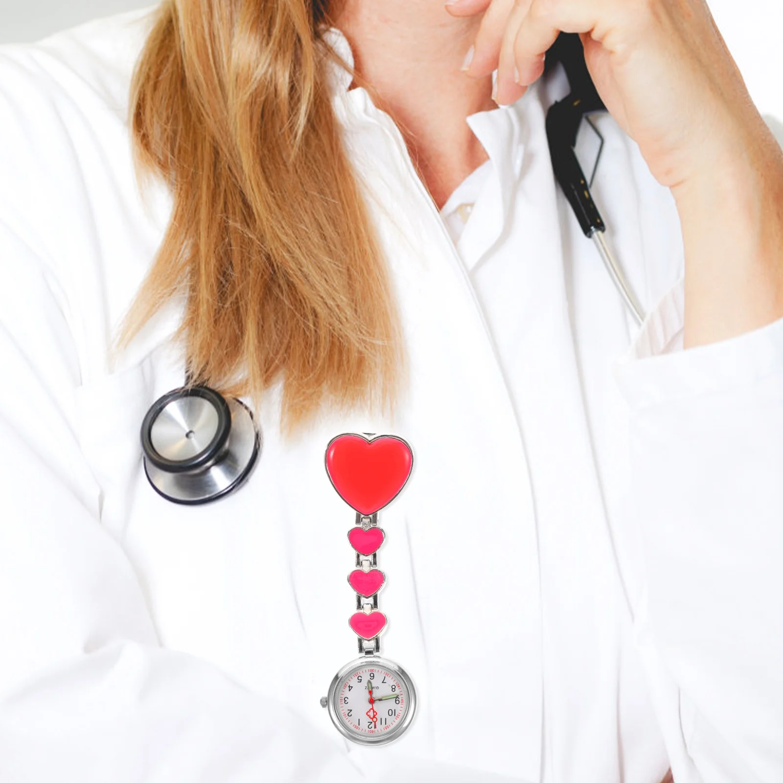 

1Pcs Chestwatch Nurse Hanging Watch Creative Design Luminous Hand Pocket Watch Hospital Clinic